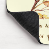 Inspirerend citaat Zijne Oogst staat op de loer. Muismat (Hoek)