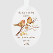 Inspirerend citaat Zijne Oogst staat op de loer. Ornament (achterkant)