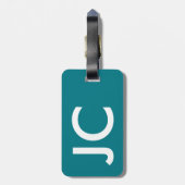 Inspirerend citaat zodat begint het avontuur bagagelabel (Achterkant verticaal)