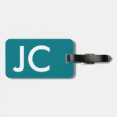 Inspirerend citaat zodat begint het avontuur bagagelabel (Achterkant horizontaal)