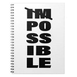 Inspirerend Citaat Zonder mogelijkheden Notitieboek