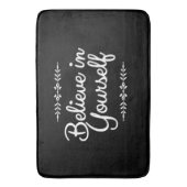 Inspirerend Citaat zwart-wit zwart vlees Badmat (Voorkant Verticaal)