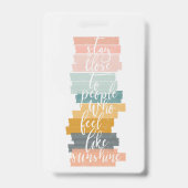 Inspirerend Citaatbladwijzer Badge (Achterkant)