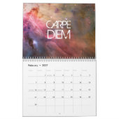 Inspirerend citaathipster voor ruimtemelkwegstelse kalender (Feb 2027)