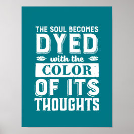 Inspirerend citaatkleur van uw mooie sol poster