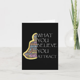 Inspirerend citaten die je denkt aan te trekken kaart