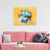 Inspirerend citaten die je mooi kikkerprins bent canvas afdruk (Insitu (Woonkamer))