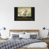 Inspirerend citaten dieren 9 canvas afdruk (Insitu (Slaapkamer))