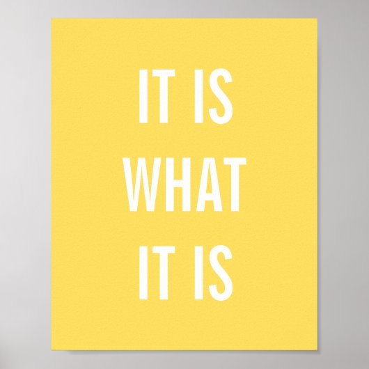 Inspirerend citaten Geel Witte Leven Citaten 8x10 Poster (Voorkant)