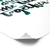 Inspirerend citaten: Laten we onze dromen laten ko Foto Afdruk (Hoek)