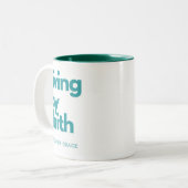 Inspirerend citaten Mok - Leven door geloof (Voorkant links)