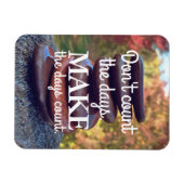 Inspirerend citaten Motivatie Zen Stones Magneet (Horizontaal)