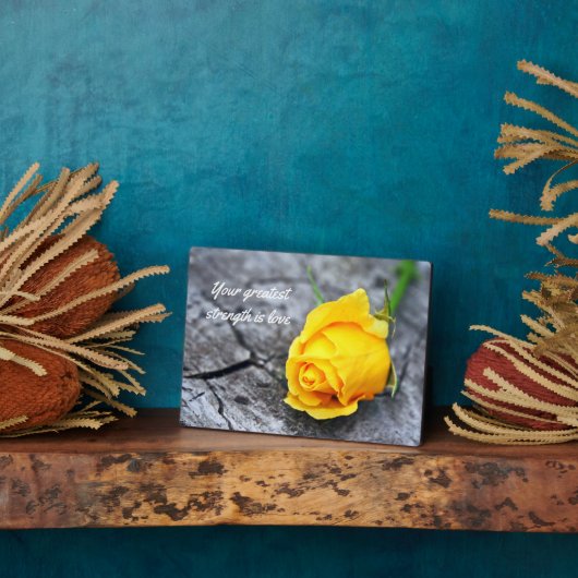 Inspirerend citaten Plaque tabletop Plaque met Eas Fotoplaat (Zijkant)