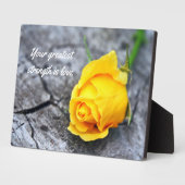 Inspirerend citaten Plaque tabletop Plaque met Eas Fotoplaat (Zijkant)