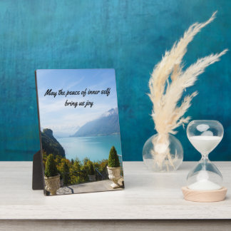 Inspirerend citaten Plaque tabletop Plaque met Eas Fotoplaat