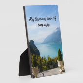 Inspirerend citaten Plaque tabletop Plaque met Eas Fotoplaat (Zijkant)