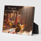 Inspirerend citaten Plaque tabletop Plaque met Eas Fotoplaat (Zijkant)