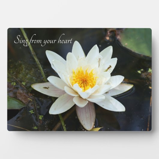 Inspirerend citaten Plaque tabletop Plaque met Eas Fotoplaat (voorkant)