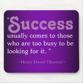 Inspirerend citaten Thoreau:Succes Muismat (Voorkant)