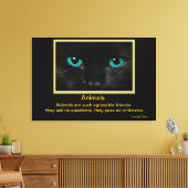 Inspirerend citaten voor dieren 8 canvas afdruk (Insitu (Woonkamer))