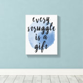 Inspirerend citaten voor zelfliefde canvas afdruk (Insitu (Houten vloer))