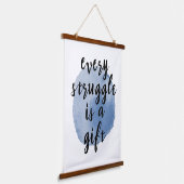 Inspirerend citaten voor zelfliefde hangend wandkleed (Gebogen)