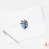 Inspirerend citaten voor zelfliefde ronde sticker (Envelop)