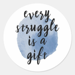 Inspirerend citaten voor zelfliefde ronde sticker