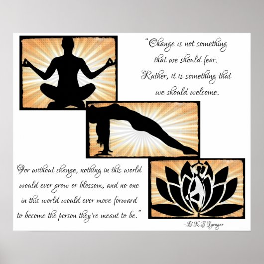 inspirerend citaten Yoga Meditation New age Poste Poster (Voorkant)