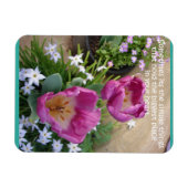 Inspirerend Citroenroze Tulp Floral Flower Magneet (Horizontaal)