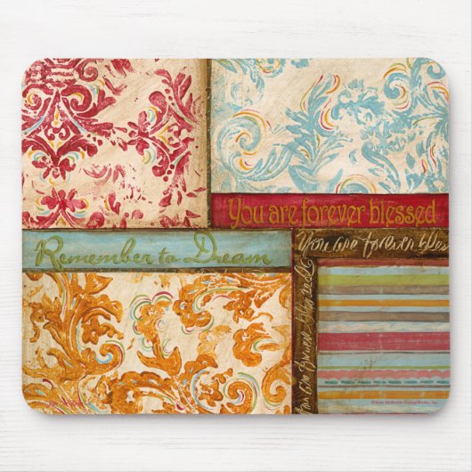 Inspirerend Collage 2 van Kate McRostie Muismat (Voorkant)