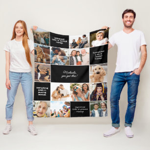 Inspirerend Comfort Aangepaste Berichten & 14-Foto Fleece Deken