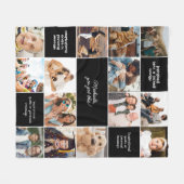 Inspirerend Comfort Aangepaste Berichten & 14-Foto Fleece Deken (Voorkant (Horizontaal))