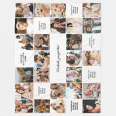 Inspirerend Comfort Aangepaste Berichten & 25 Foto Fleece Deken (Voorkant)