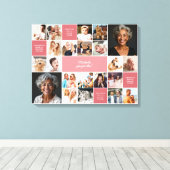 Inspirerend Comfort Custom Text 22-Photo Collage Canvas Afdruk (Insitu (Houten vloer))