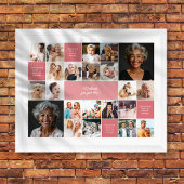 Inspirerend Comfort Custom Text 22-Photo Collage Poster