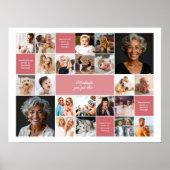Inspirerend Comfort Custom Text 22-Photo Collage Poster (Voorkant)