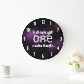 Inspirerend Creatief Donker Paars Ontwerp van het  Grote Klok (Huis)