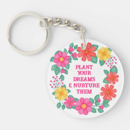 Inspirerend Creëer je eigen bloemenmonogram Sleutelhanger