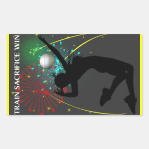 Inspirerend dame volleybal Stickers