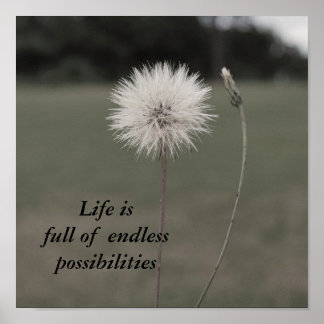 Inspirerend Dandelion - Aangepast.. - Gepersonalis Poster