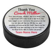 Inspirerend dank je coach voor Ice Hockey Rink Puck (3/4)