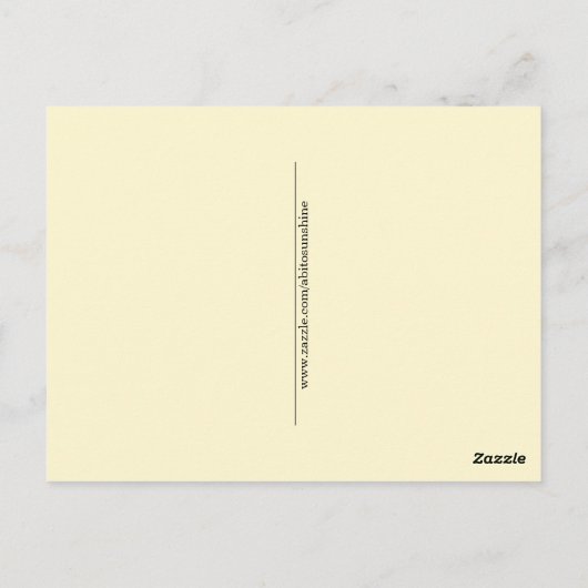 Inspirerend dank u briefkaart (Achterkant)