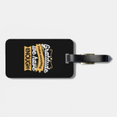 Inspirerend dankbaarheid typografie citaten bagagelabel (Achterkant horizontaal)