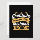 Inspirerend dankbaarheid typografie citaten feestdagenkaart (Voorkant / Achterkant)