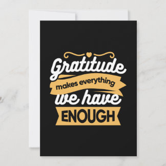 Inspirerend dankbaarheid typografie citaten feestdagenkaart