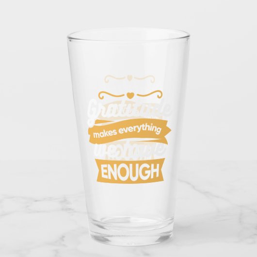 Inspirerend dankbaarheid typografie citaten glas (Voorkant)