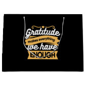 Inspirerend dankbaarheid typografie citaten groot cadeauzakje (Voorkant)