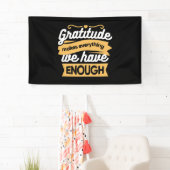 Inspirerend dankbaarheid typografie citaten spandoek (Insitu)