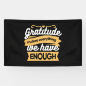 Inspirerend dankbaarheid typografie citaten spandoek (Horizontaal)